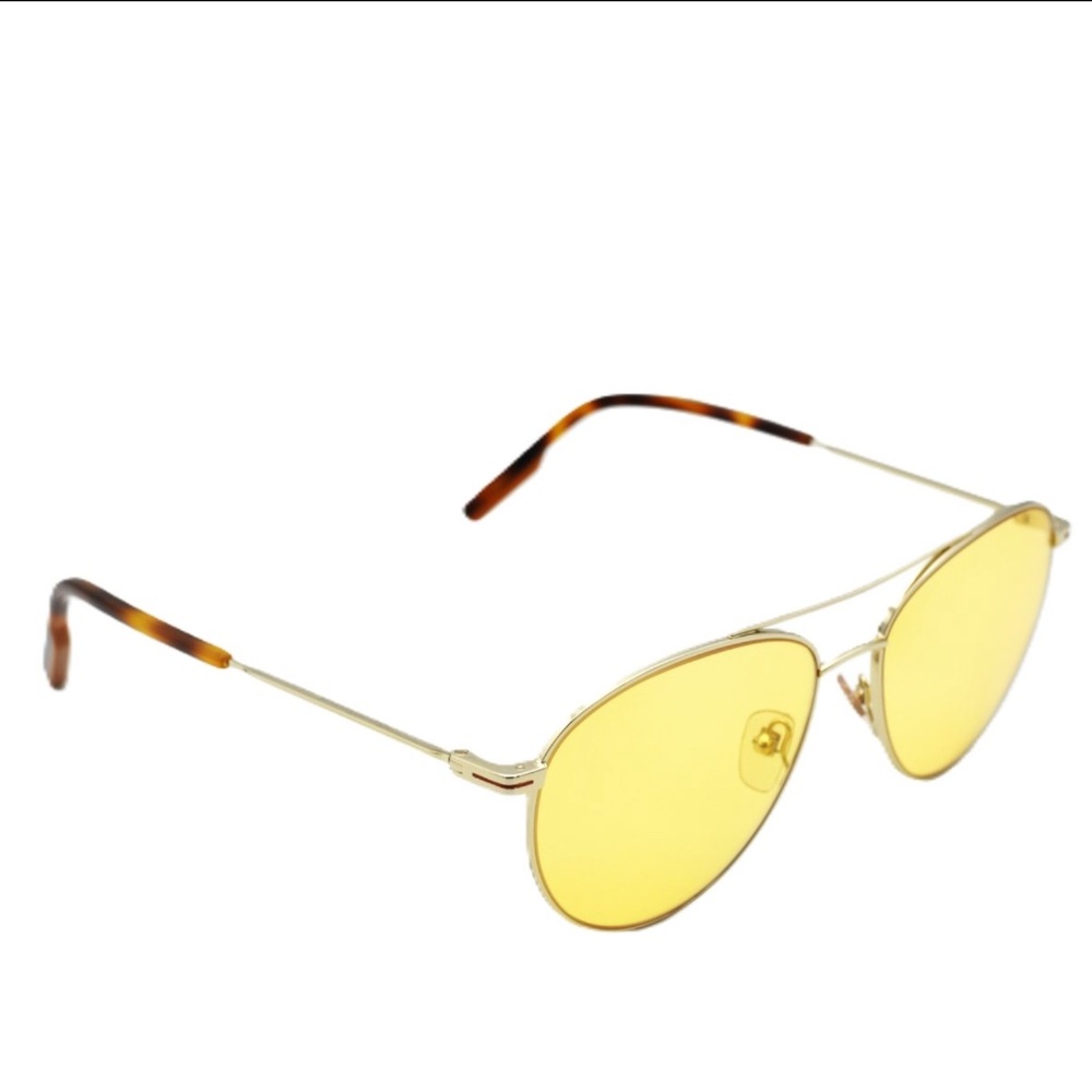 Ermenegildo Zegna- Gold Pilot. Photochromic Yellow Lenses NWT